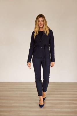 Anne bonded trousers - dark blue - 94819