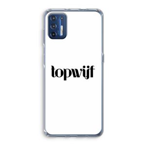 Topwijf Wit: Motorola Moto G9 Plus Transparant Hoesje