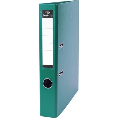 Pergamy ordner, voor ft A4, uit PP en papier, zonder beschermrand, rug van 5 cm, groen Pergamy ordner, voor ft A4, uit PP en papier, zonder beschermrand, rug van 5 cm, groen