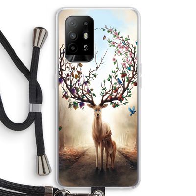 Seasons Change: Oppo A94 5G Transparant Hoesje met koord