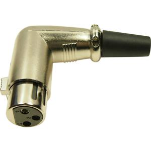 Cliff FC60953N XLR-connector Aantal polen: 3 Goud, Zwart 1 stuk(s)