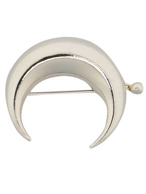 Marine Serre bague de cheveux Regenerated Tin Moon - Argent