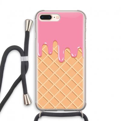 Ice cream: iPhone 7 PLUS Transparant Hoesje met koord