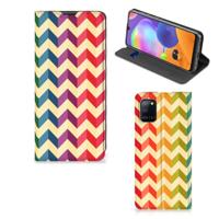 Samsung Galaxy A31 | Hoesje met Magneet | Zigzag Multi Color