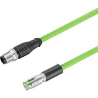 Weidmüller 2503820150 Sensor/actuator dataconnector, geassembleerd M12 Aantal polen (sensoren): 8 Bus, recht 1.50 m 1 stuk(s)