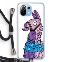Lama: Xiaomi Mi 11 Lite Transparant Hoesje met koord