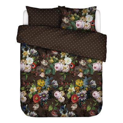 Essenza Giselle Dekbedovertrek - 2-persoons (200x200/220 Cm + 2 Slopen) - Katoen Satijn - Chocolate