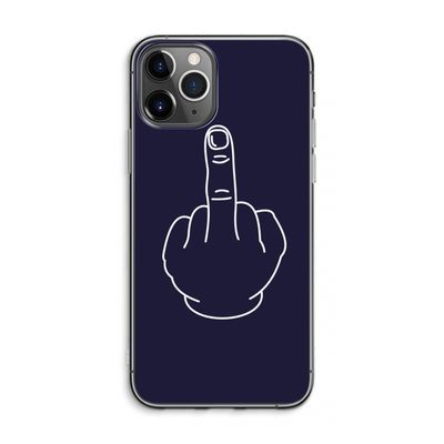 F**k U: iPhone 11 Pro Max Transparant Hoesje