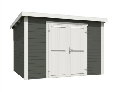 Blokhut Lotta 300x250 Green Grey-Wit - Outdoor life
