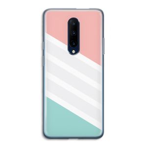 Strepen pastel: OnePlus 7 Pro Transparant Hoesje