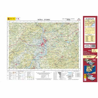 Topografische kaart 471 MT50 Móra d'Ebre | CNIG - Instituto Geográfico Nacional1