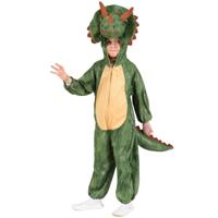 Pluche dinosaurus dierenpak verkleed kostuum voor kinderen - carnaval - groen