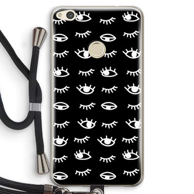 Eye pattern #3: Huawei Ascend P8 Lite (2017) Transparant Hoesje met koord