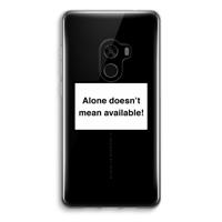 Alone: Xiaomi Mi Mix 2 Transparant Hoesje