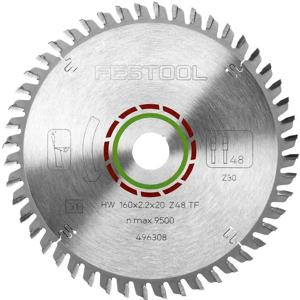 Festool Cirkelzaagblad voor Laminaat | Laminate/HPL | Ø 160mm Asgat 20mm 48T - 496308