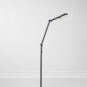 Zwarte staande LED vloerlamp verstelbaar met schakelaar & moodmaker Nordlux Bend 2112774003