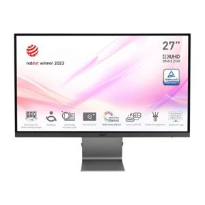 MSI Modern MD271UL LCD-monitor Energielabel F (A - G) 68.6 cm (27 inch) 3840 x 2160 Pixel 16:9 4 ms HDMI, DisplayPort, USB-C, Hoofdtelefoonaansluiting IPS LCD