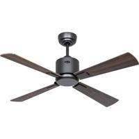 CasaFan ECO NEO III 103 BG-NB/KI WiFi Flügel Nussbaum/Kirsche Plafondventilator Basaltgrijs Met afstandsbediening, Timer, Met wintermodus, Bediening via App