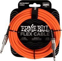 Ernie Ball 6421 Flex Cable 6 meter instrumentkabel oranje
