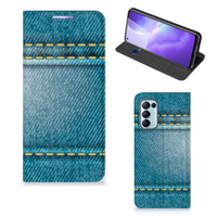 OPPO Find X3 Lite Hippe Standcase Jeans - thumbnail