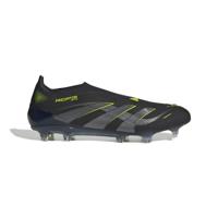 adidas Predator Elite Veterloze Gras Voetbalschoenen (FG) Zwart Donkergrijs Neongeel