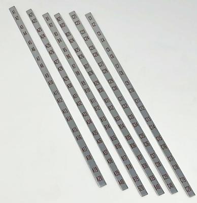 Rock-Ola 1478 Tempo II 120 Select Titelstriphouder Decal Set - Metaal