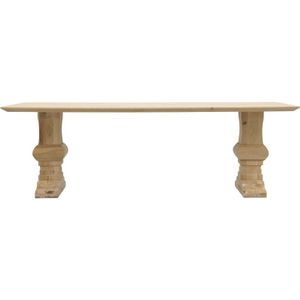 Eettafel Conroe met eiken kolompoot