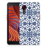 Samsung Galaxy Xcover 5 TPU Case Flower Blue