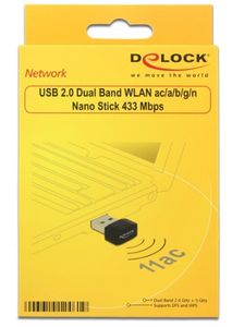 DeLOCK USB 2.0 Dual Band WLAN Nano Stick wlan adapter