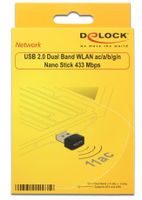 DeLOCK USB 2.0 Dual Band WLAN Nano Stick wlan adapter - thumbnail
