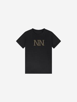Nik&Nik winter t-shirt meisjes - zwart - Stud