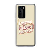 Pizza is the answer: Huawei P40 Pro Transparant Hoesje