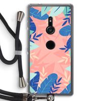 Tropisch: Sony Xperia XZ2 Transparant Hoesje met koord