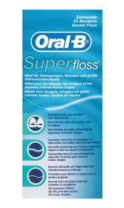 Oral-B Flosdraad - Super Floss - 50 stuks