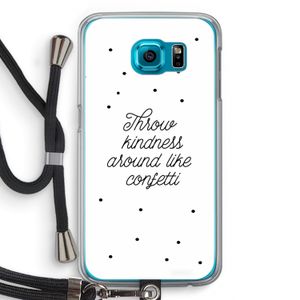 Confetti: Samsung Galaxy S6 Transparant Hoesje met koord