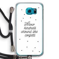 Confetti: Samsung Galaxy S6 Transparant Hoesje met koord