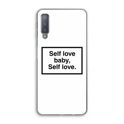 Self love: Samsung Galaxy A7 (2018) Transparant Hoesje