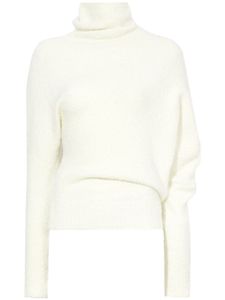 Proenza Schouler pull Fuzzy Boucle à design asymétrique - Blanc