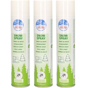 Set van 3x stuks milieuvriendelijke sneeuwspray / spuitsneeuw 300 ml