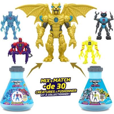 2-pack figuren - MRBEAST LAB - Mix & Match - Willekeurig model + half figuur