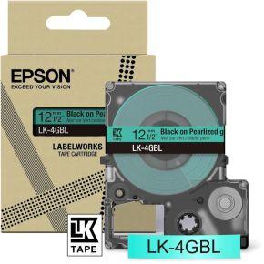 Epson LK-4GBL labelprinter-tape Zwart op groen