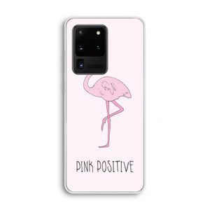 Pink positive: Samsung Galaxy S20 Ultra Transparant Hoesje