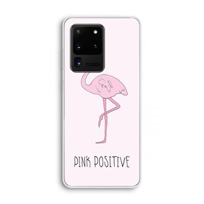 Pink positive: Samsung Galaxy S20 Ultra Transparant Hoesje