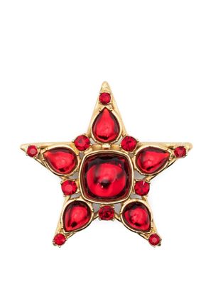 Saint Laurent Pre-Owned pins étoile à ornements en résine (années 1990)