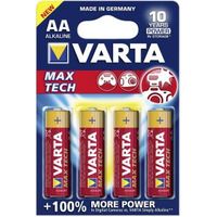 Varta Batterij alkaline AA/LR6 1.5 V MaxiTech 4-blister - thumbnail