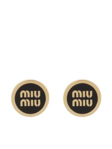 Miu Miu puces d'oreilles à logo embossé