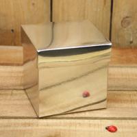 Bonbon doosjes - Chocolade doosje - Zilver glans KUBUS - 24 stuks