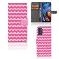 Motorola Moto E32 | Moto E32s | Telefoon Hoesje | Waves Pink
