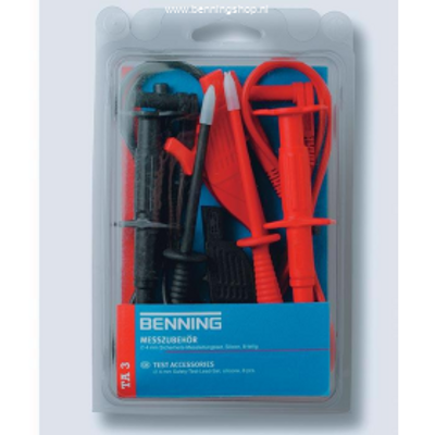 BENNING TA 3 Meetsnoerenset 4mm CAT III, 1000V, 8-delig