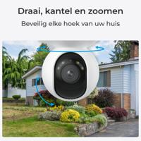 Reolink E Series E-serie E560 - 4K UHD PTZ Wi-Fi 6-camera, 3x optische zoom, automatisch volgen, Wi-Fi 6, detectie van personen/voertuigen/huisdieren - thumbnail